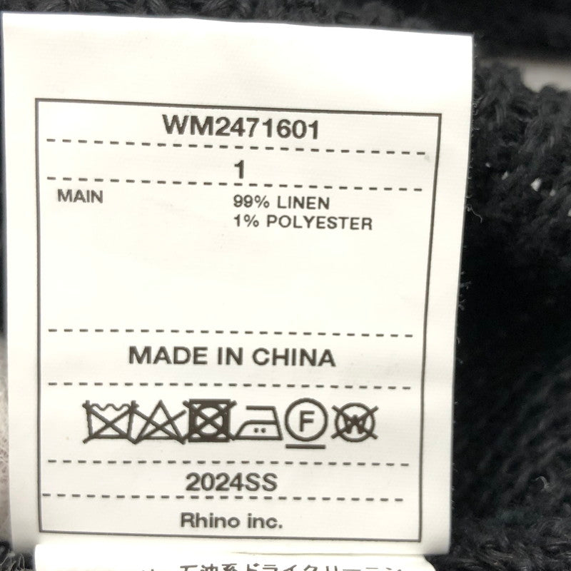【中古品】【メンズ】 ホワイトマウンテニアリング WM2471601 プルオーバー ニット 長袖 トップス 140-250209-hn-04-fur サイズ:1 カラー:ブラック 万代Net店
