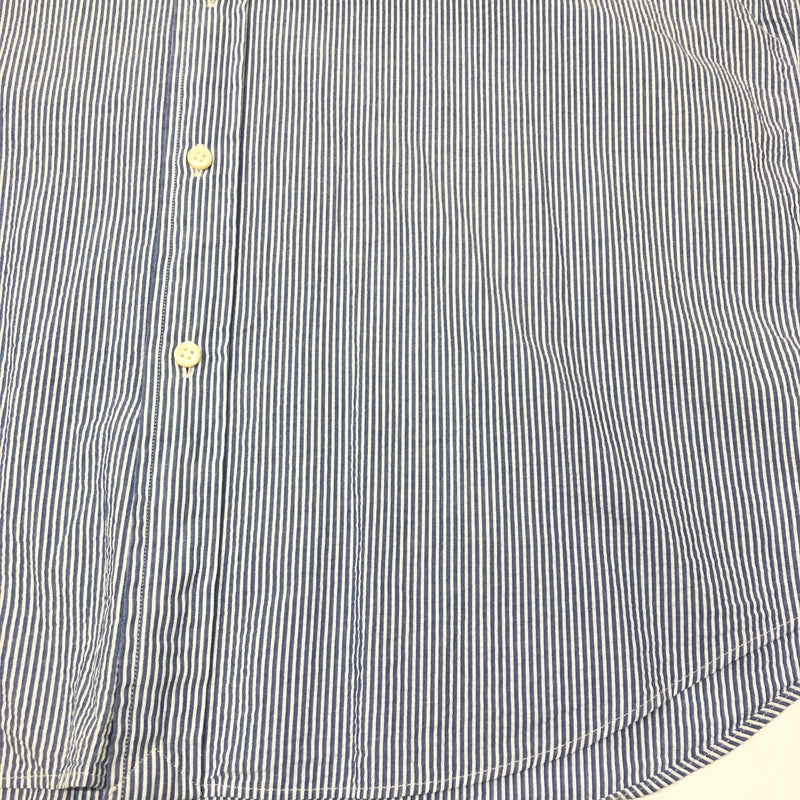 【中古品】【メンズ】 RALPHLAUREN ポロ・ラルフローレン CLASSIC FIT L/S STRIPE B.D SHIRT クラシック フィット ストライプ ロングスリーブ ボタンダウンシャツ 長袖 トップス 147-260821-SH-09-hon サイズ:L カラー:ブルー 万代Net店