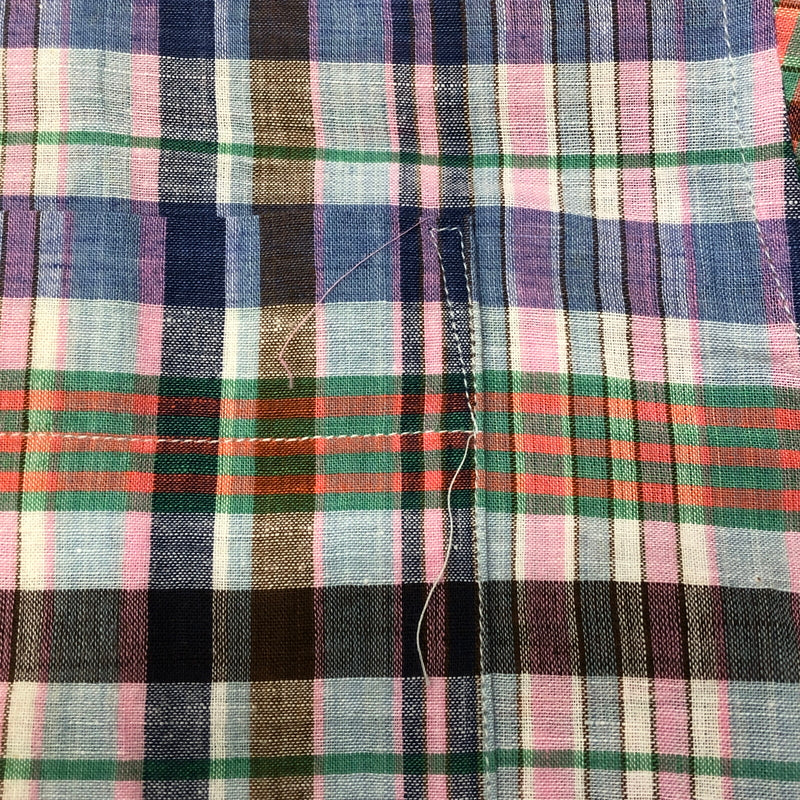 【中古品】【メンズ】 ALAN FLUSSER アランフラッサー 80's L/S CHECK SHIRT VINTAGE BMJ-CHDAF-SM-0110 80年代 ロングスリーブ チェックシャツ トップス ヴィンテージ 145-260821-SH-06-hon サイズ:LL カラー:マルチ 万代Net店
