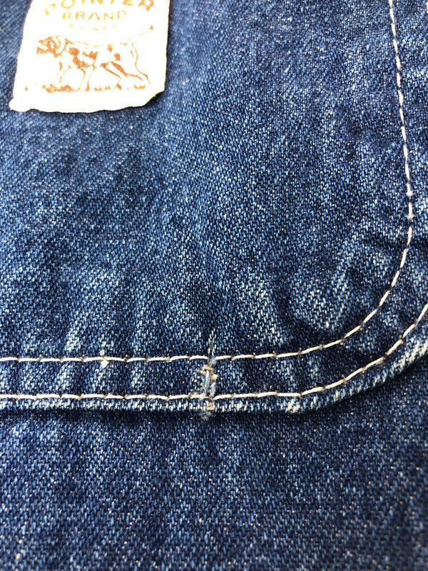 【中古品】【メンズ】 POINTER BRAND ポインターブランド DENIM COVERALL INDIGO デニム カバー オール ライトアウター 146-260924-rt-20-tagh サイズ:38 カラー:インディゴ 万代Net店