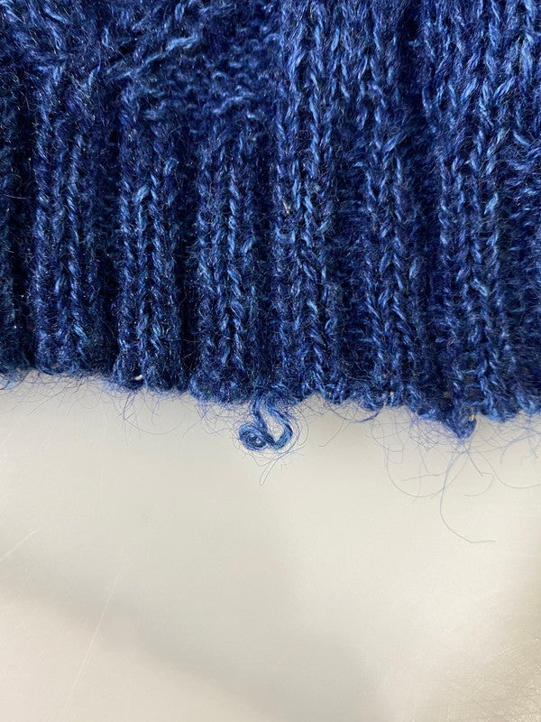 【中古品】【メンズ】 USED ユーズド MOHAIR CABLE KNIT モヘア ケーブル ニット メンズ セーター トップス 146-260512-em-48-min カラー:ブルー系 万代Net店