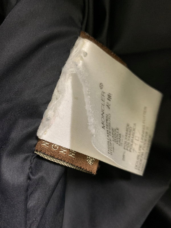 【中古品】【レディース】 MONCLER モンクレール 茶タグ DOWN COAT ダウンコート アウター 169-261027-jt-21-min サイズ:1 カラー:チャコールグレー 万代Net店