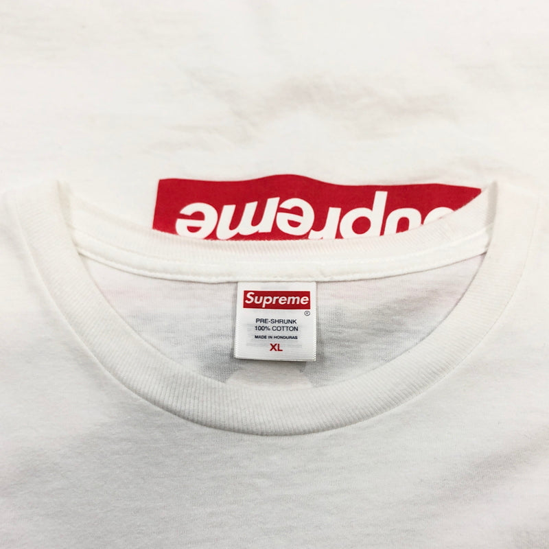 【中古品】【メンズ】 SUPREME シュプリーム × SPONGEBOB スポンジボブ 25SS CASTELLI RACING L/S TEE 長袖Tシャツ トップス 149-260607-hn-05-fur サイズ:XL カラー:ホワイト 万代Net店