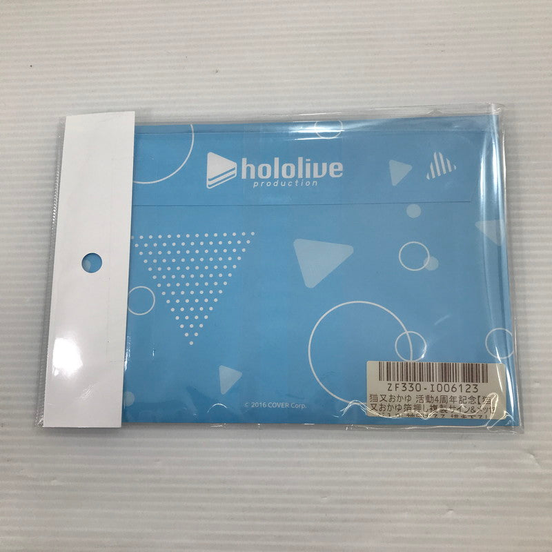 【中古美品】 ホロライブ 猫又おかゆ 活動4周年記念 箔押し複製サイン&メッセージ入り ポストカード 封筒未開封 053-260616-ti-22-tag 万代Net店