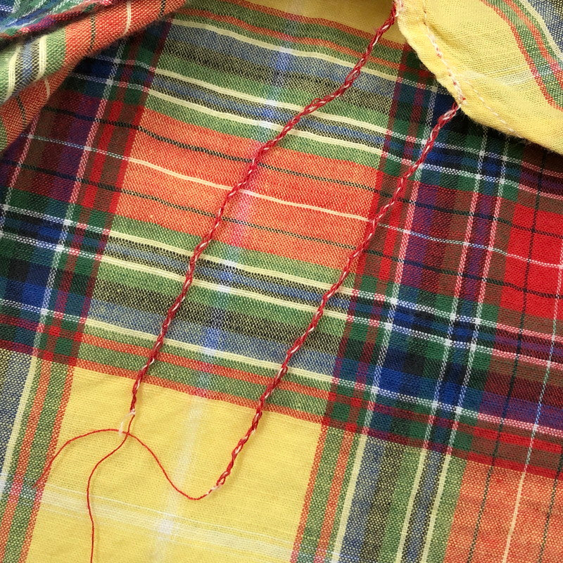 【中古品】【メンズ】 SUGAR CANE シュガーケーン マドラスチェックボタンダウンシャツ 七分袖 カジュアルシャツ トップス 145-260311-hn-04-fur サイズ:M カラー:マルチカラー 万代Net店