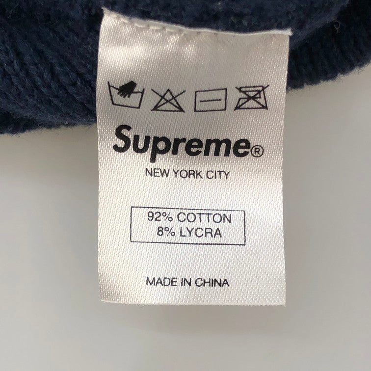 【中古品】Supreme シュプリーム ネイビー ニット帽 ビーニー 149-260304-SY-07-iwa 万代Net店