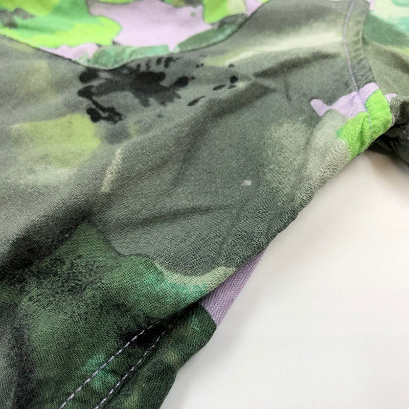 【現状渡し品】【メンズ】 STUSSY ステューシー オープンカラーシャツ カジュアルシャツ 半袖 トップス 142-251018-hn-03-fur サイズ:S カラー:グリーン/グレー系 万代Net店