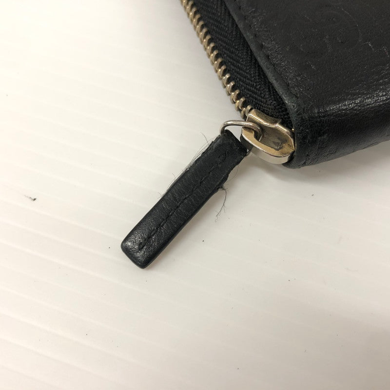 【中古品】【メンズ】 グッチ 73956 GGスプリーム 長財布 カードケース ケース 180-240409-at-02-fuz カラー:ブラック 万代Net店