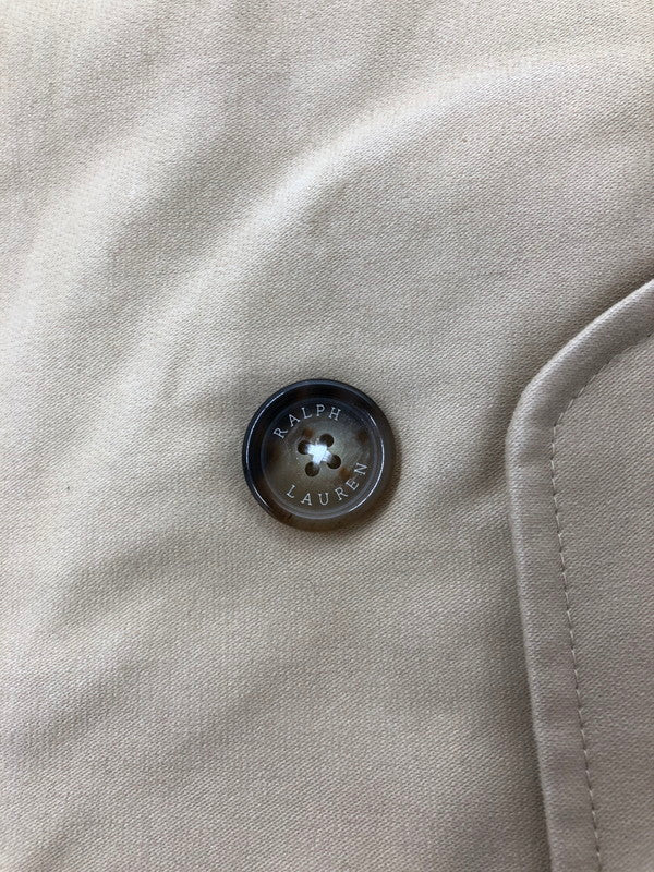 【中古品】【メンズ】 RALPH LAUREN ラルフローレン TRENCH COAT BEIGE トレンチ コート アウター 147-260930-rt-18-tagh サイズ:2 カラー:ベージュ 万代Net店
