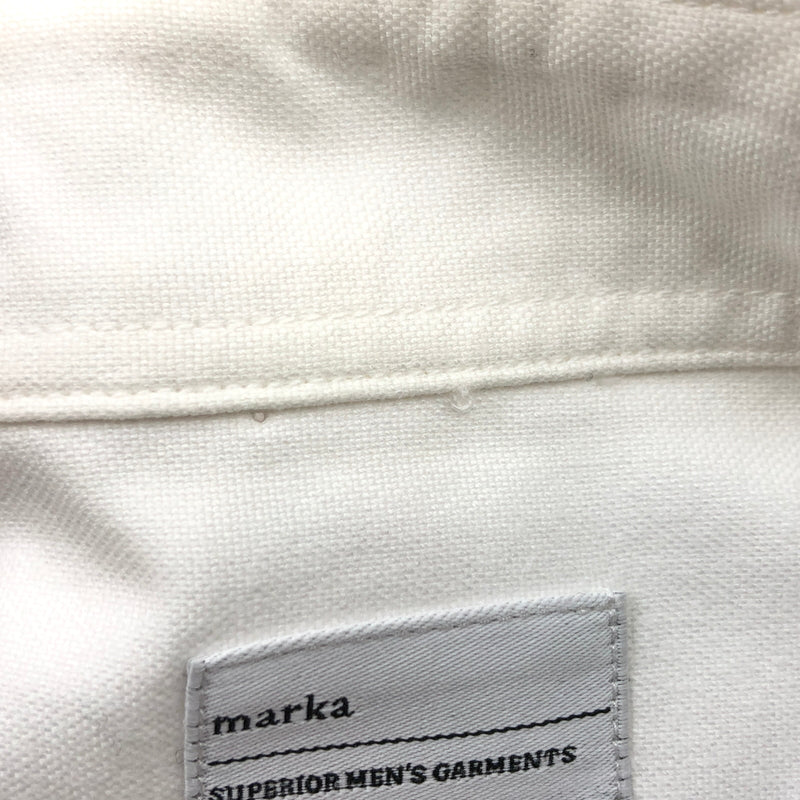 【中古品】【メンズ】 MARKA マーカ L/S SHIRT M14A-11SHO1C 長袖シャツ カジュアルシャツ トップス 140-260907-hn-03-fur サイズ:1 カラー:ホワイト 万代Net店