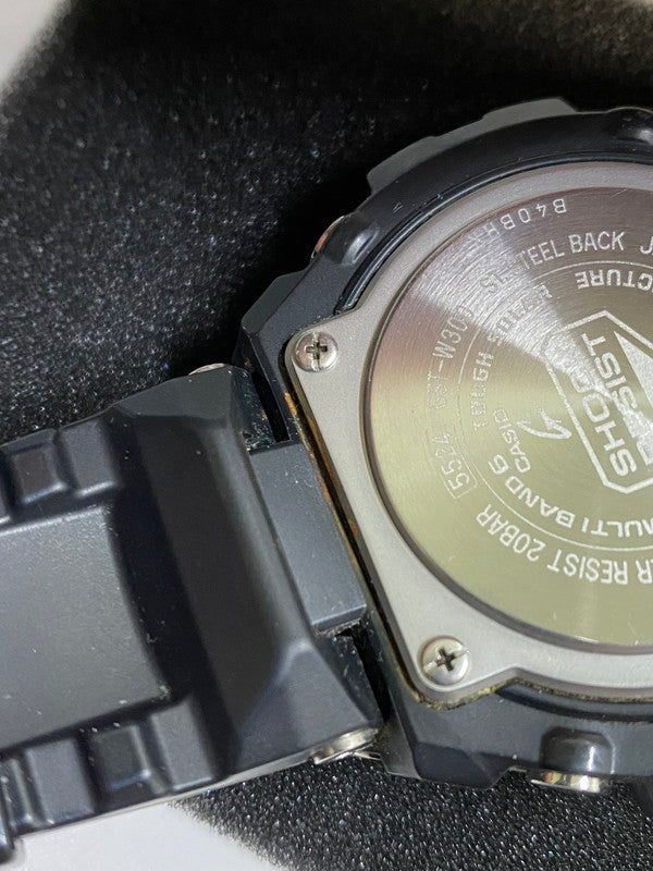 【中古品】【メンズ】 ジーショック MID SIZE SERIES G-STEEL ANALOG DIGITAL GST-W300-1AJF ミッドサイズ シリーズ ジースチール アナログデジタル 腕時計 196-251112-jt-09-min カラー:ブラック/スチール 万代Net店