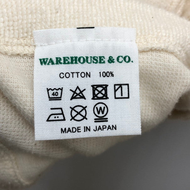 【中古品】【メンズ】 WAREHOUSE ウエアハウス DUCK DIGGER ダックディガー カーディガン 古着 (fuz) 147-250424-wy-29-tom サイズ:40 カラー:アイボリー/ホワイト系 万代Net店