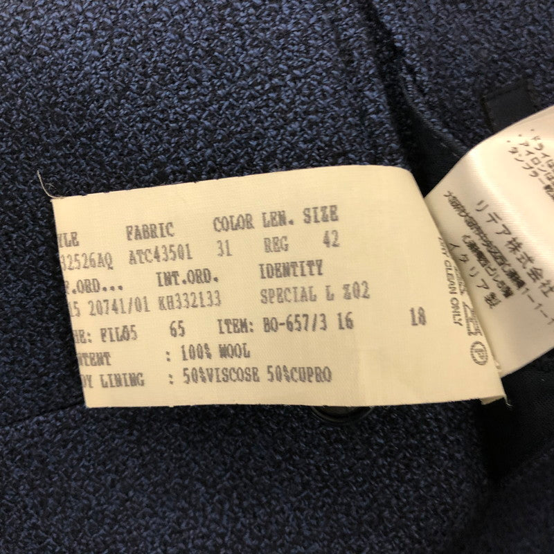 【中古品】【メンズ】 LARDINI WOOL JACKET ウール ジャケット トップス 141-240901-rk-6-tei カラー:ネイビー 万代Net店