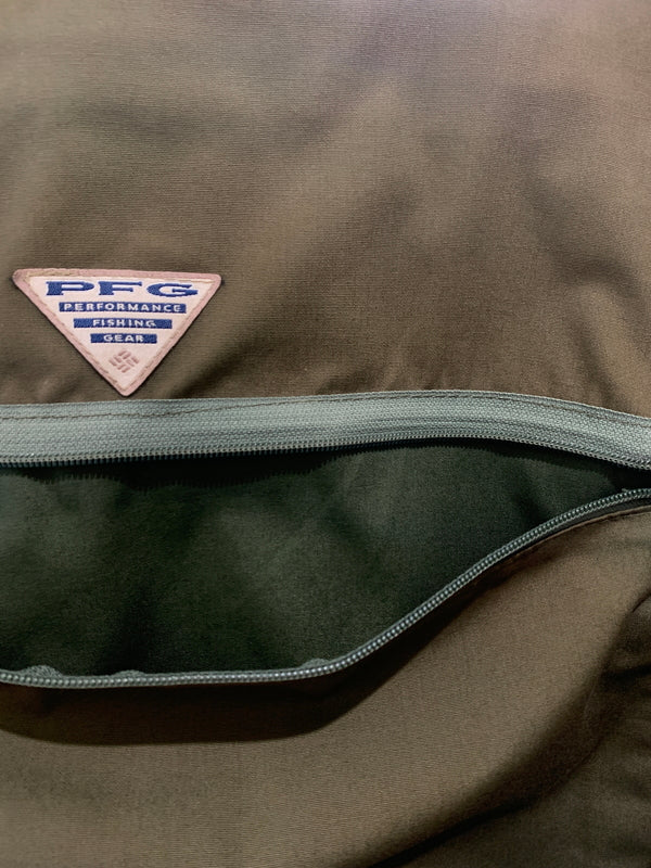 【中古品】【メンズ】 COLUMBIA コロンビア 90S PFG FISHING VEST 90年代フィッシング ベスト トップス 144-260619-jt-04-min サイズ:L カラー:オリーブ 万代Net店