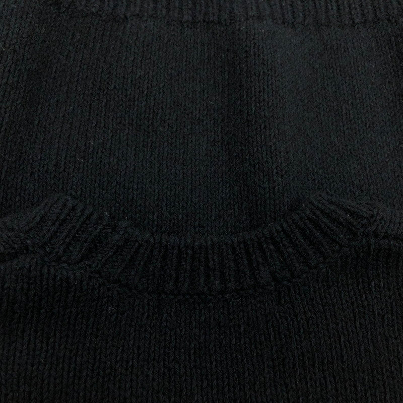 【中古品】【メンズ】 Supreme シュプリーム 25SS CONTRAST LOGO SWEATER コントラストロゴセーター ニット トップス 149-260111-hn-04-fur サイズ:S カラー:ブラック 万代Net店