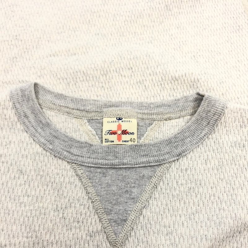【中古品】【メンズ】 TWO MOON トゥームーン THERMAL LS SHIRT サーマル 長袖Tシャツ トップス 145-260910-hn-10-fur サイズ:40 カラー:グレー 万代Net店