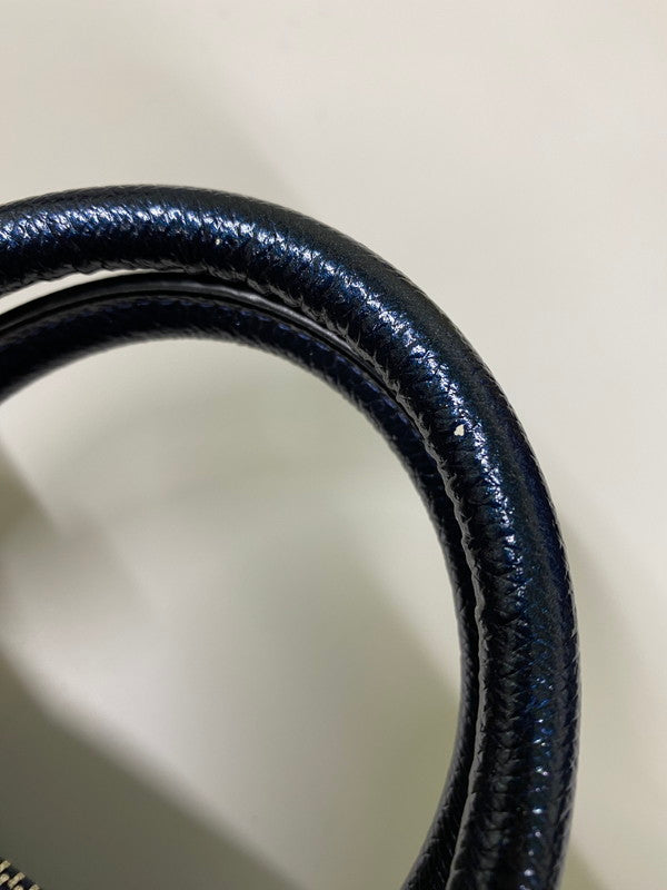 【中古品】【レディース】 COACH コーチ F56125 ミニベネット サッチェル ハンドバッグ ミニバッグ 180-250221-me-29-min カラー:ネイビーブルー系 万代Net店