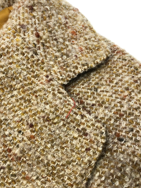 【現状渡し品】【メンズ】 USED くるみボタン ツイード テーラードジャケット アウター 147-260818-AS-9-hon サイズ:42 カラー:ベージュ 万代Net店