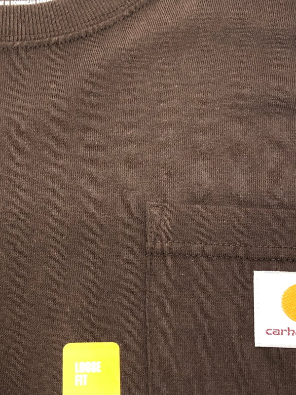 【中古品】【メンズ】 Carhartt カーハート Loose Fit Long-Sleeve Pocket T-Shirt K126 DKB ルーズ フィット ロングスリーブ ポケット Tシャツ トップス 145-260820-YS-02-hon サイズ:L カラー:ダークブラウン 万代Net店