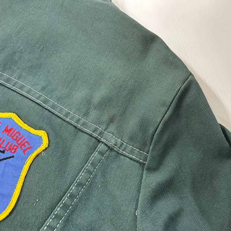 【中古品】【メンズ】 BIG SMITH ビッグスミス 70's WAPPEN CUSTOM DENIM JACKET 70年代 ワッペンカスタム デニムジャケット ライトアウター ヴィンテージ 145-250909-nm-11-tei サイズ:表記40 カラー:オリーブグリーン 万代Net店
