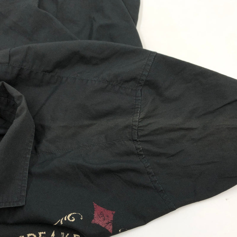 【中古品】【メンズ】 GANGSTERVILLE ギャングスタービル FRONT PRINT L/S SHIRT GSV-17-AW-24 フロントプリント 長袖シャツ カジュアルシャツ トップス 145-260701-hn-01-fur サイズ:M カラー:ブラック 万代Net店