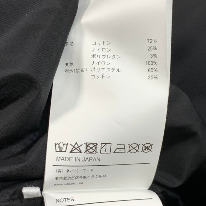 【中古品】【メンズ】 WTAPS ダブルタップス 251TQDT-JKM01 25SS CHIEF JACKET ジャケット アウター ブランド 古着 142-260201-gm-30-fuz サイズ:03 カラー:ブラック 万代Net店