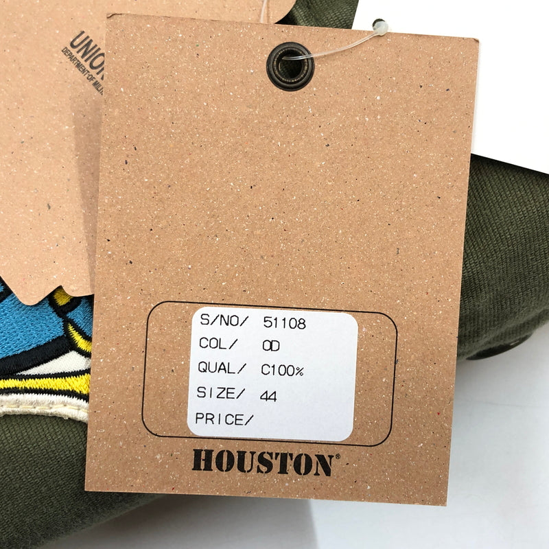 【中古美品】【メンズ】 HOUSTON ヒューストン CUSTOM N-1 DECK JACKET 51108 カスタムN-1デッキジャケット ミリタリー アウター 145-260926-hn-03-fur サイズ:44 カラー:オリーブ 万代Net店