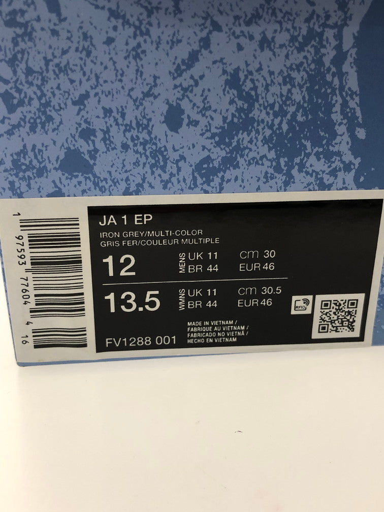 【中古美品】【メンズ】 NIKE ナイキ FV1288-001 JA 1 NIGHTMARE スニーカー 靴 紫 パープル グレー 160-241210-SY-05-iwa サイズ:30.0 カラー:001 グレー パープル 万代Net店