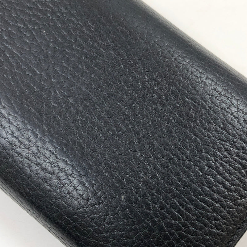 【中古品】【レディース】 GUCCI グッチ DOUBLE G CONTINENTAL WALLET ダブルG コンチネンタルウォレット 長財布 財布 181-261003-hn-07-fur カラー:ブラック 万代Net店