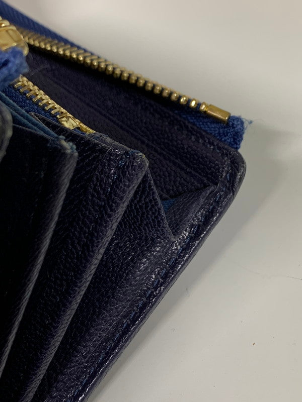 【中古品】【レディース】 PORTER GIRL GEM ポーター ガール ジェム LONG WALLET ロング ウォレット 長財布 財布 201-260723-jt-10-min カラー:ネイビー 万代Net店
