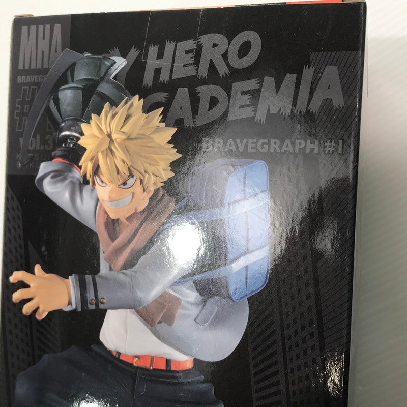 【中古美品】 僕のヒーローアカデミア BRAVEGRAPH #1 フィギュア 3体セット vol.1 緑谷出久 vol.2 轟焦凍 vol.3 爆豪勝己 プライズ品 未開封 箱イタミあり 051-260626-ti-03-tag 万代Net店
