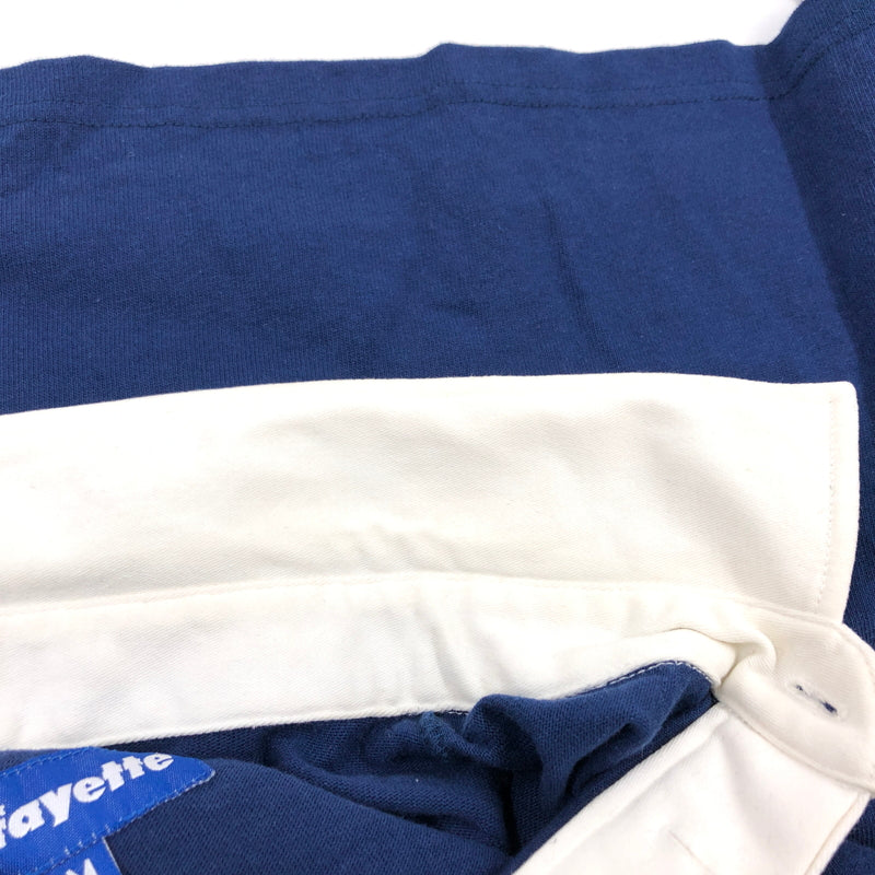 【現状渡し品】【メンズ】 LAFAYETTE ラファイエット LS POLO SHIRT IB18SS-16 長袖ポロシャツ トップス 142-261011-hn-06-fur サイズ:M カラー:ネイビー/ホワイト/レッド 万代Net店