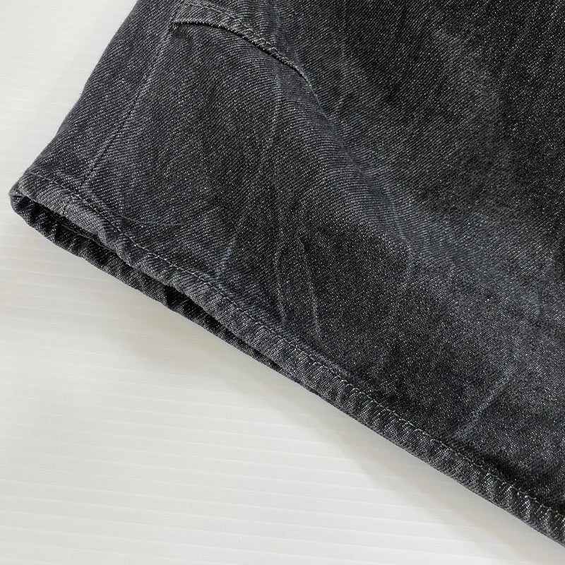 【中古品】【メンズ】 BEAMS ビームス 5POCKET SHORT WIDE DENIM PANTS 38-21-0040-791 5ポケット ショート ワイド デニムパンツ ボトムス ハーフパンツ 158-251125-yo-26-tei サイズ:M カラー:ブラック 万代Net店