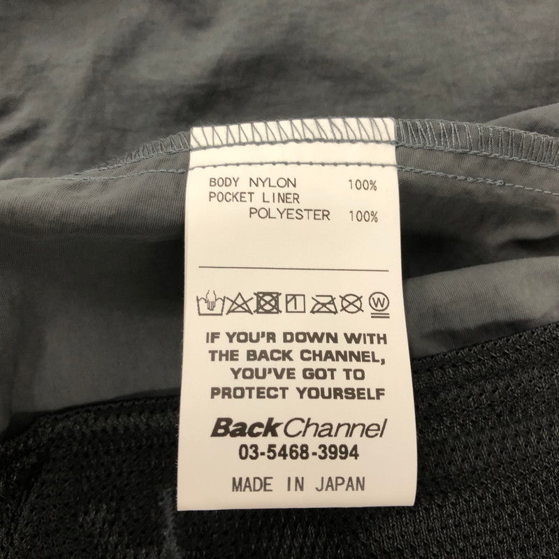 【中古品】【メンズ】 Back Channel バックチャンネル BACKCHANNEL HOODED TRACK JACKET トラック ジャケット トップス 142-240914-rk-10-tei サイズ:XL カラー:グレー 万代Net店