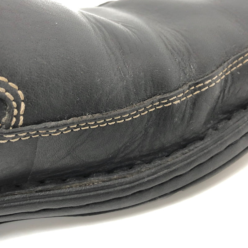 【現状渡し品】【メンズ】 Clarks クラークス 500690 ネイチャーイージー レザーシューズ スリッポン 靴 165-251128-rs-06-fur サイズ:UK8 1/2G (26.5cm相当) カラー:ブラック 万代Net店