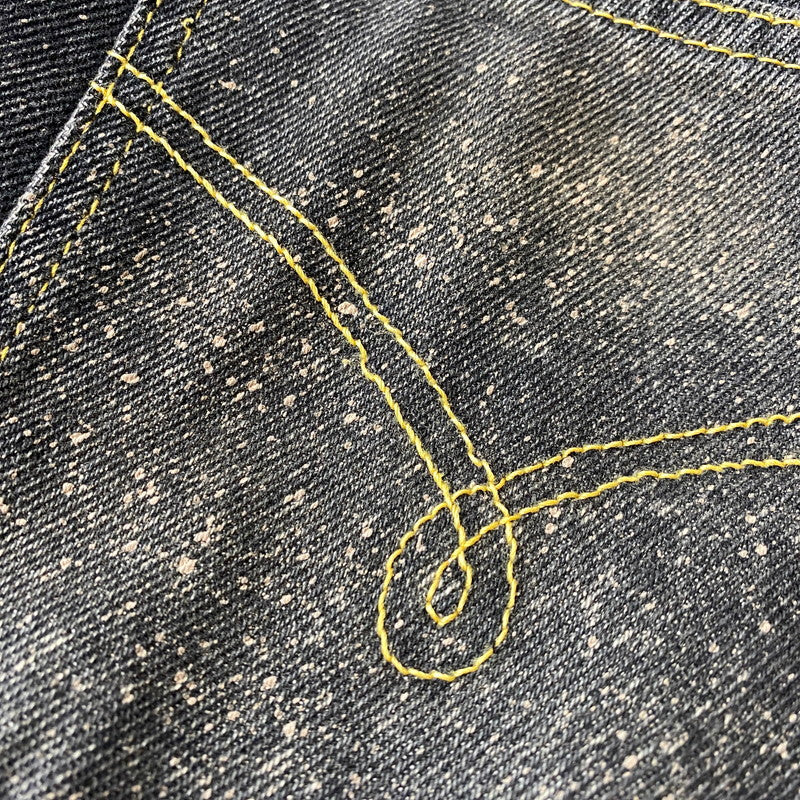 【中古品】【メンズ】 MAGLIANO マリアーノ SPRAY PAINT BLACK DENIM PANTS スプレー ペイント ブラック デニム パンツ ボトムス 152-260901-kh-03-izu サイズ:XS カラー:ブラック 万代Net店