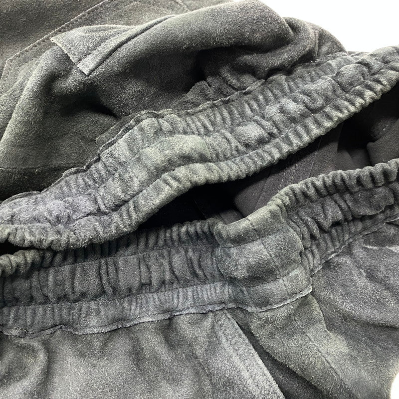 【中古品】【メンズ】 MAREA ERRE マレアエッレ GOAT SUEDE SHORTS ゴート スエード ショーツ ショートパンツ ボトムス 151-260901-kh-08-izu サイズ:S カラー:ブラック 万代Net店
