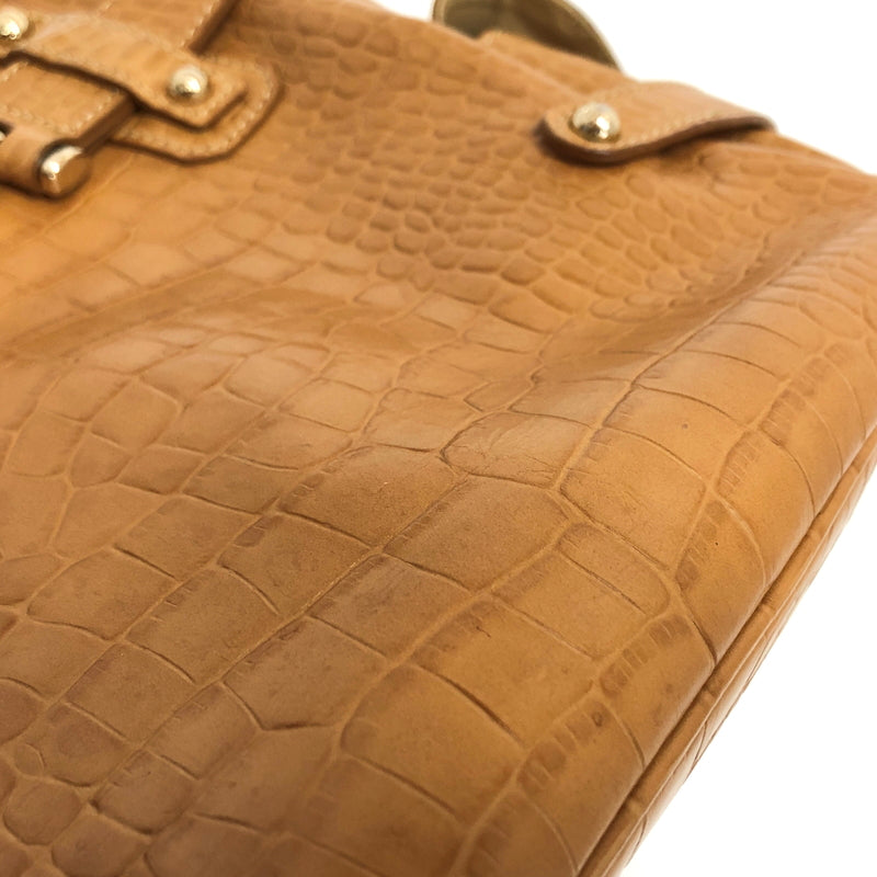【中古品】【レディース】 SAZABY サザビー CROCODILE EMBOSSED 2WAY HAND BAG 01529071 ショルダーバッグ ハンドバッグ 鞄 188-260727-rs-03-fur カラー:ブラウン 万代Net店