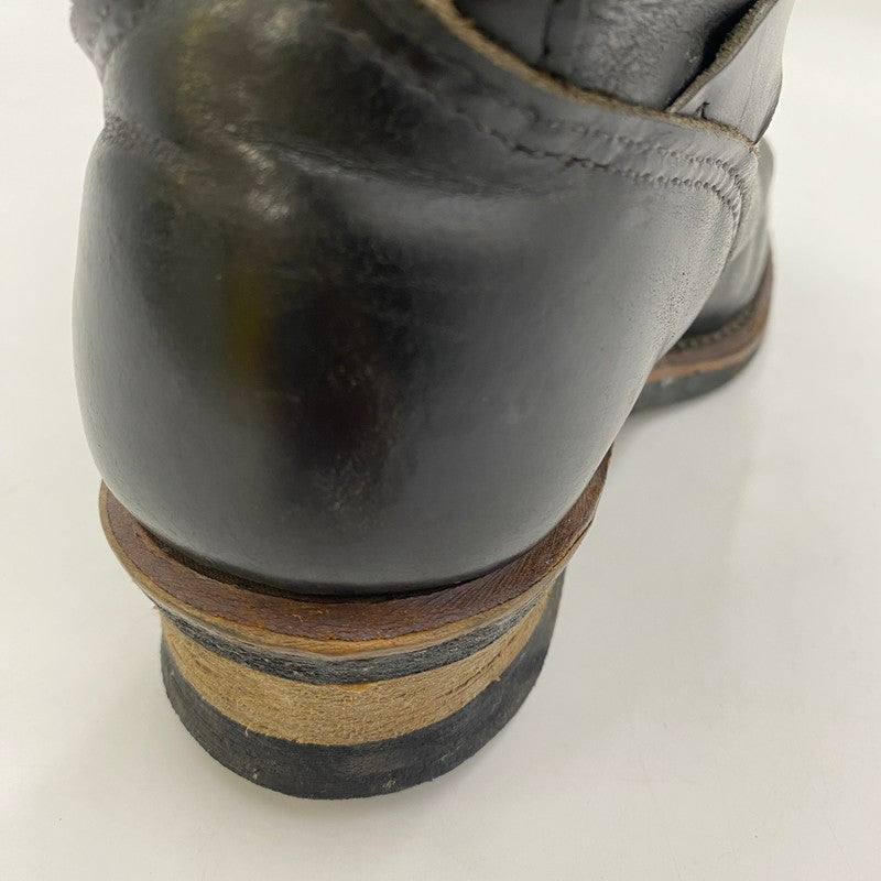 【中古品】【メンズ】 RED WING レッドウィング KNIFE POCKET ENGINEER BOOTS 8270 PT91 ナイフポケット エンジニアブーツ 靴 USA製 164-251202-yy-03-tei カラー:ブラック 万代Net店