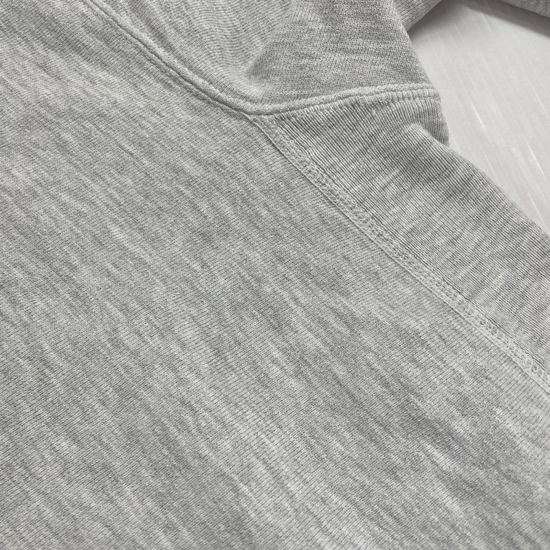 【現状渡し品】【メンズ】 90's REVERSE WEAVE COLLEGE LOGO SWEAT 90年代 リバースウィーブ カレッジロゴ NU刺繍 スウェット 長袖 トップス トレーナー 目無し 刺繍タグ 145-260331-yo-10-tei サイズ:L カラー:グレー 万代Net店