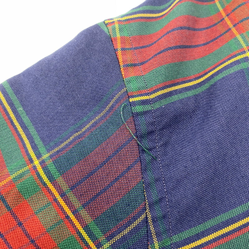 【中古品】【メンズ】 L.L.BEAN エルエルビーン 80S BUTTON DOWN CHECK SHIRT ボタン ダウン チェック シャツ トップス 長袖 146-260203-cs-13-izu サイズ:13-33 カラー:マルチ 万代Net店