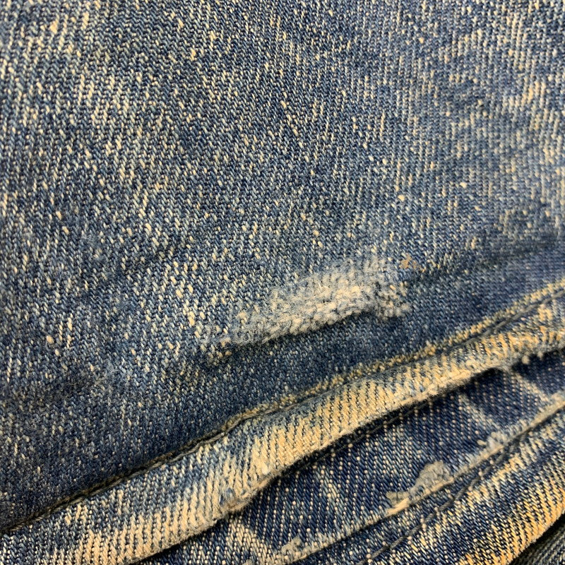 【中古品】【メンズ】 CRUSHED GIMMICK WIDE DENIM PANTS クラッシュド ギミック ワイド デニム パンツ ボトムス ズボン 152-260413-cs-16-izu サイズ:32 カラー:インディゴ 万代Net店