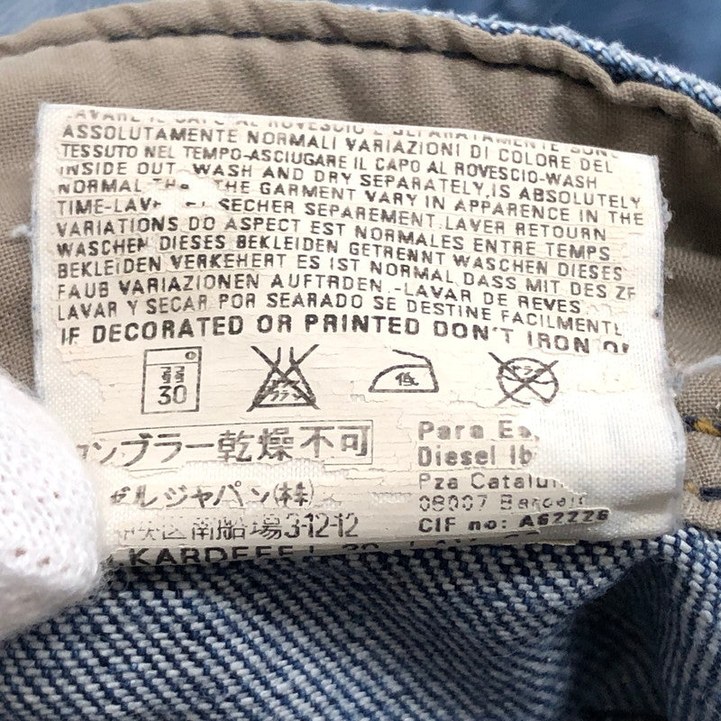 【中古品】【メンズ】 DIESEL ディーゼル KARDEEF DENIM PANTS 00T0010089X デニムパンツ Gパン ジーンズ ボトムス 152-260512-rs-07-fur サイズ:W30 L30 カラー:インディゴ 万代Net店