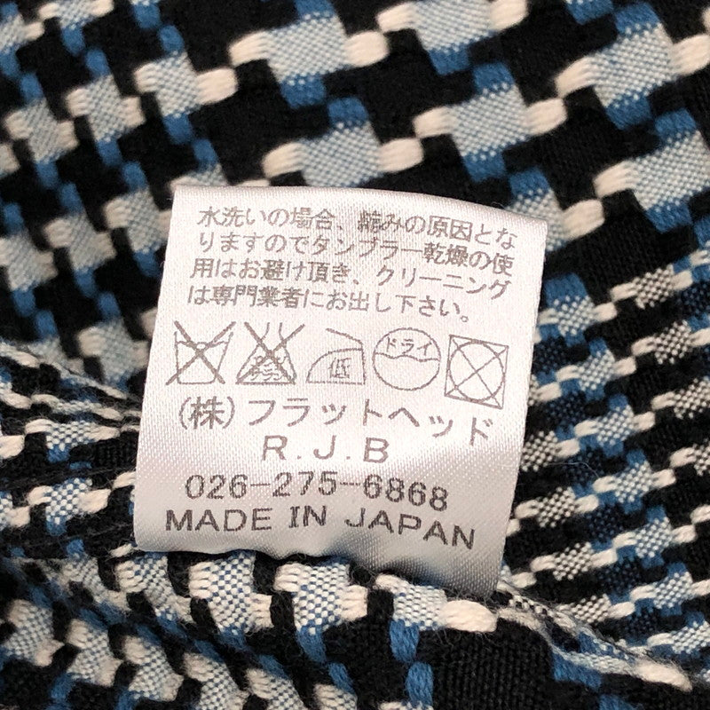 【中古品】【メンズ】 FLAT HEAD R.J.B GLEN CHECK LS SHIRT グレンチェック柄 長袖 シャツ ネルシャツ トップス アメカジ 145-260513-rs-07-fur サイズ:38 カラー:ブルー系 万代Net店