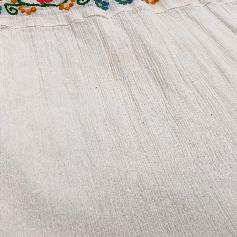 【現状渡し品】【レディース】 HYSTERIC GLAMOUR ヒステリックグラマー 2WAY ONE-PIECE 0122AK03 刺繍 ワンピース ロングスカート クマ 花 トップス ボトムス 170-250603-rs-01-fur サイズ:FREE カラー:ホワイト 万代Net店