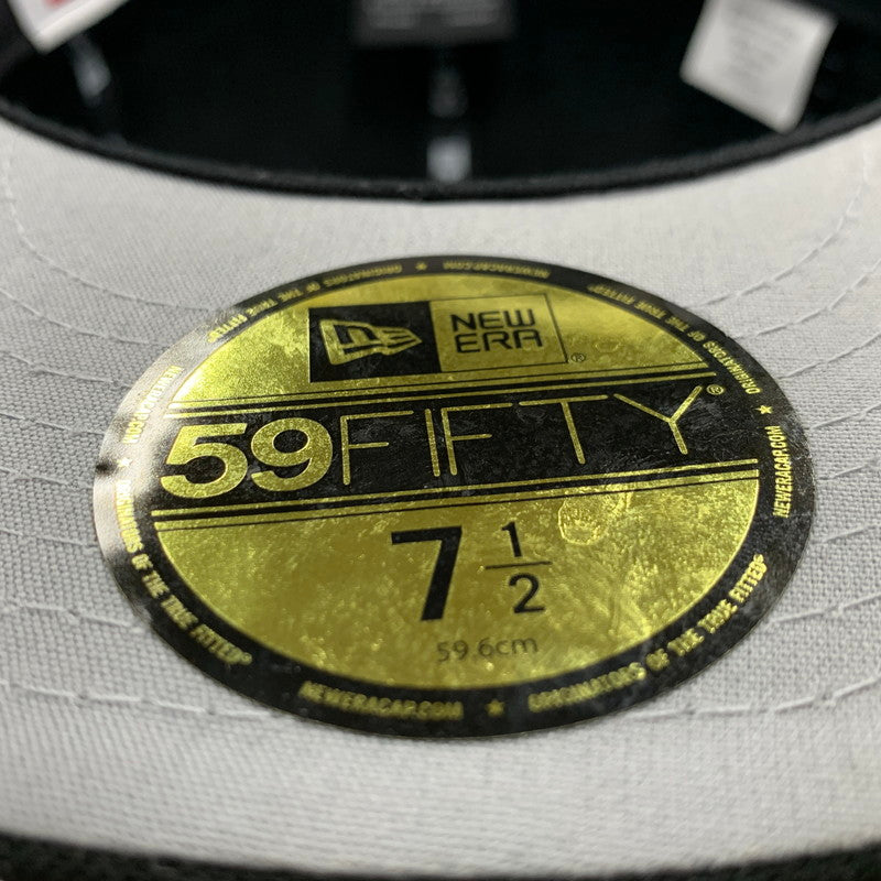 【中古品】【メンズ/レディース】 × MLB エムエルビー × NEW ERA ニューエラ TEAMS BOX LOGO CHICAGO WHITE SOX チーム ボックス ロゴ シカゴ ホワイトソックス 帽子 185-260307-kh-03-izu サイズ:7 1/2(59.6cm) カラー:ブラック 万代Net店