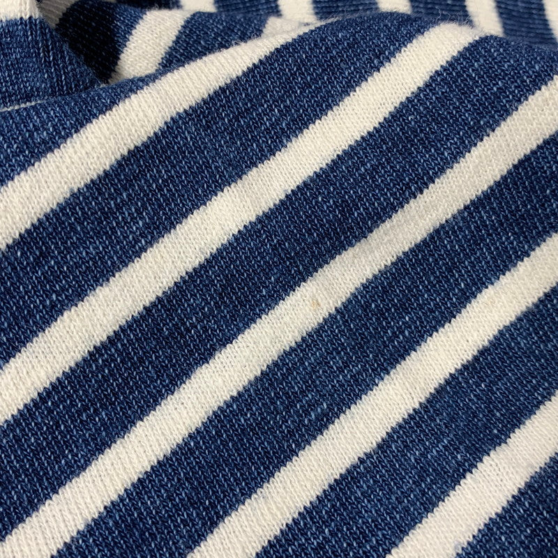 【中古品】【メンズ】 REMI RELIEF レミレリーフ BEAMS別注 COTTON BASQUE SHIRT 3/4 SLEEVE コットン バスク シャツ 3/4 スリーブ トップス 140-260605-kh-10-izu サイズ:M カラー:ブルー×ホワイト 万代Net店
