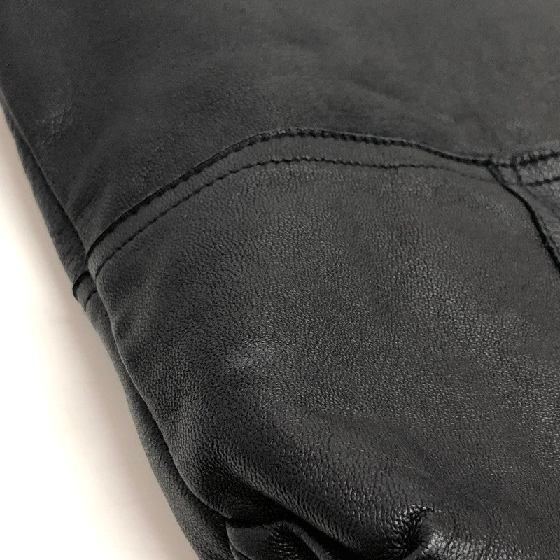 【現状渡し品】【メンズ】 SEASIDE FREERIDE シーサイド・フリーライド SHEEP LEATHER SHOULDER BAG レザー ショルダーバッグ 鞄 188-260522-rs-08-fur カラー:ブラック 万代Net店
