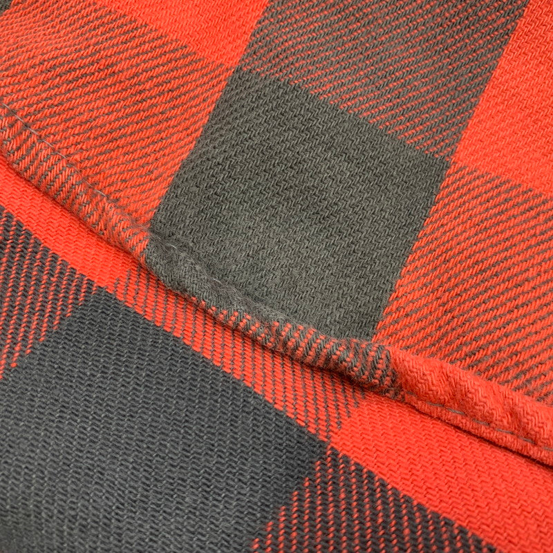 【中古品】【メンズ】 OSHKOSH B'GOSH オシュコシュ ビゴッシュ USA製 BUFFALO CHECK HEAVY FLANNEL SHIRT バッファロー チェック ヘビー フランネル シャツ トップス 146-260831-kh-08-izu カラー:レッド×ブラック 万代Net店
