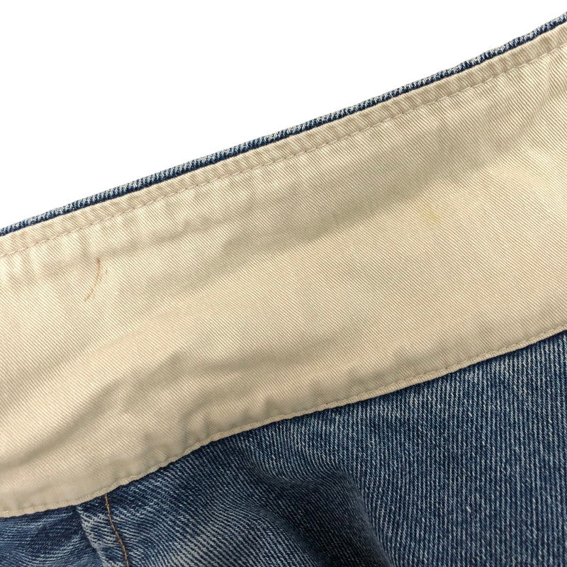 【現状渡し品】【メンズ】 Tigger デニム バーシティジャケット アウター 古着 ヴィンテージ系 146-260227-rs-01-fur サイズ:XXL カラー:インディゴ/ベージュ系 万代Net店